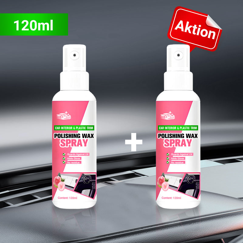 🎁Kaufen 1 get 1 free (2 Flaschen)🎁Auto Armaturenbrett Polieren Pflege Wachs Spray