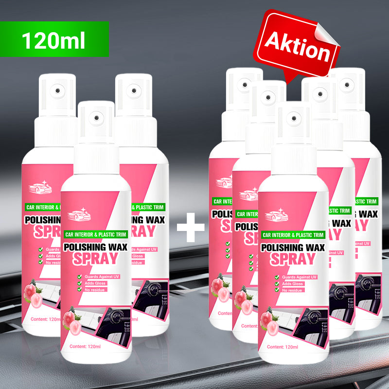 🎁Kaufen 1 get 1 free (2 Flaschen)🎁Auto Armaturenbrett Polieren Pflege Wachs Spray