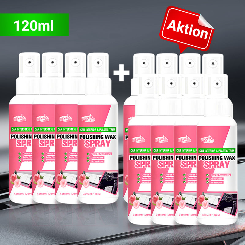 🎁Kaufen 1 get 1 free (2 Flaschen)🎁Auto Armaturenbrett Polieren Pflege Wachs Spray