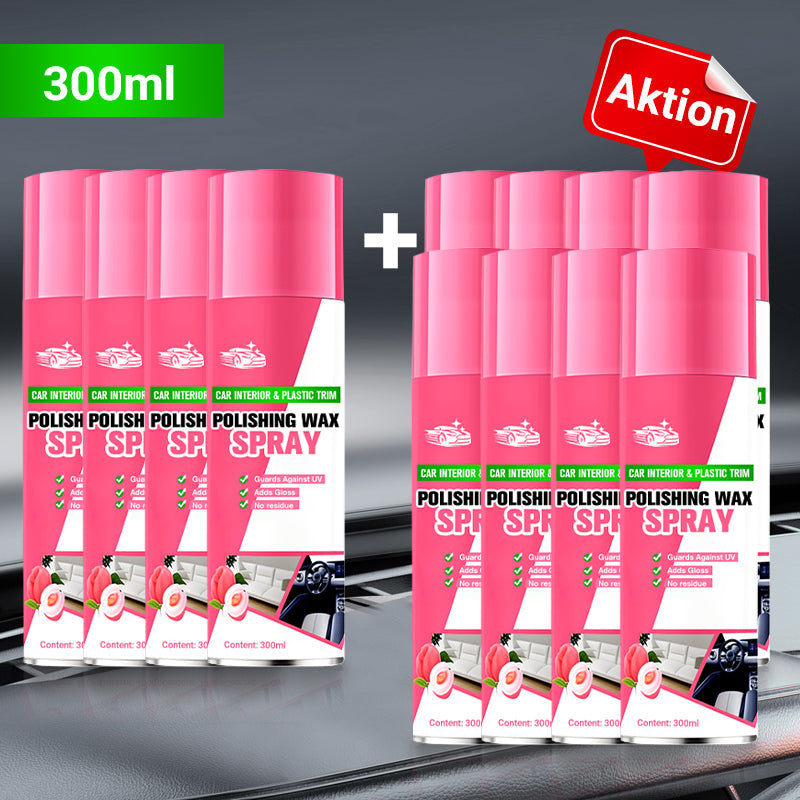 🎁Kaufen 1 get 1 free (2 Flaschen)🎁Auto Armaturenbrett Polieren Pflege Wachs Spray