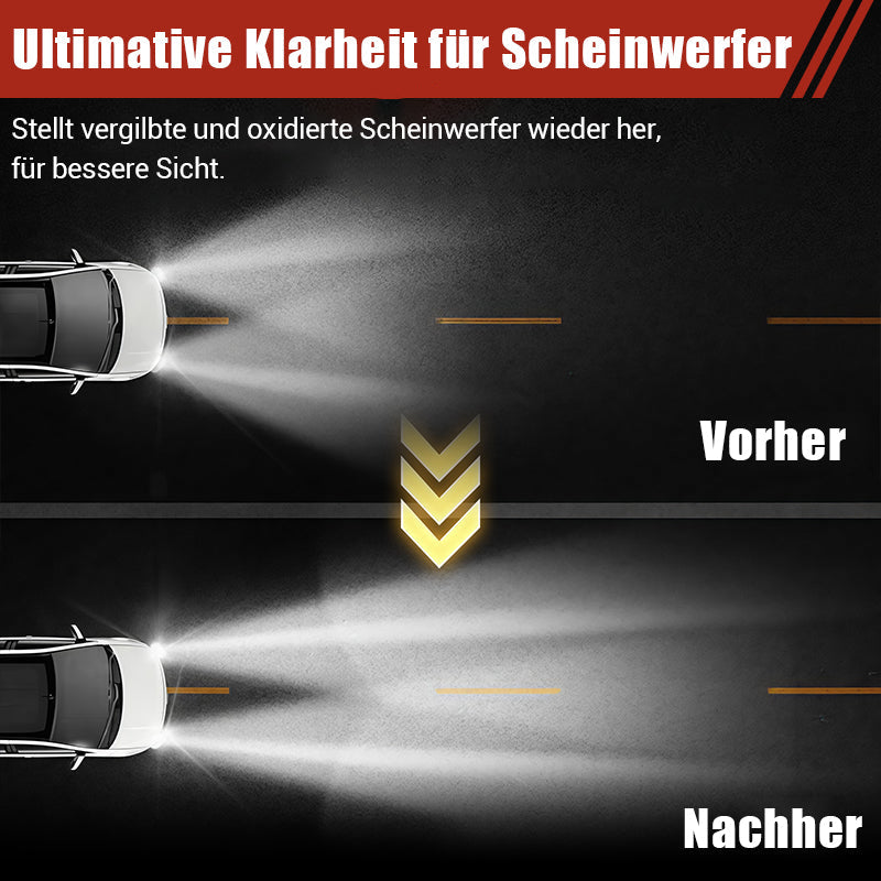 180 ml Professionelles Scheinwerfer-Aufbereitungsset für Autos mit Schwamm