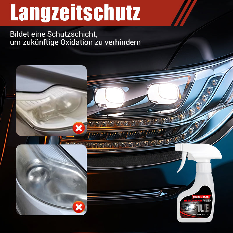 180 ml Professionelles Scheinwerfer-Aufbereitungsset für Autos mit Schwamm