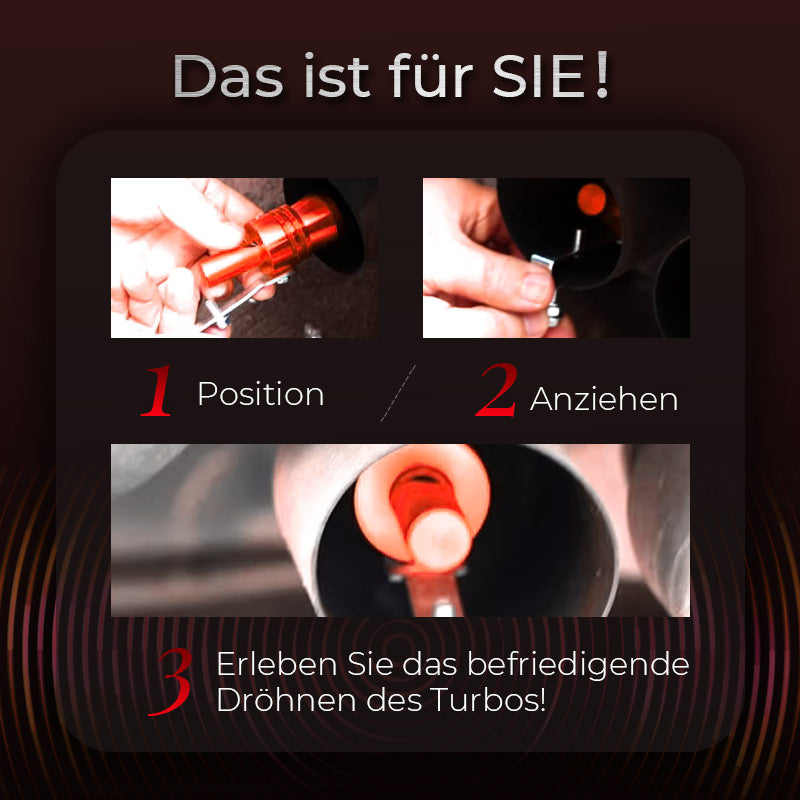 🔥Heißer Verkauf🔥Auto-Turbo-Pfeifenabgasnachahmung: Turboschallduplikator