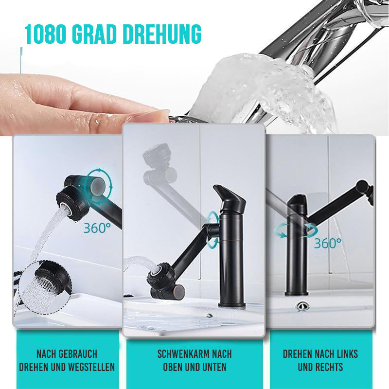Universeller 360 ° drehbarer Wasserhahn
