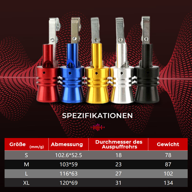 🔥Heißer Verkauf🔥Auto-Turbo-Pfeifenabgasnachahmung: Turboschallduplikator