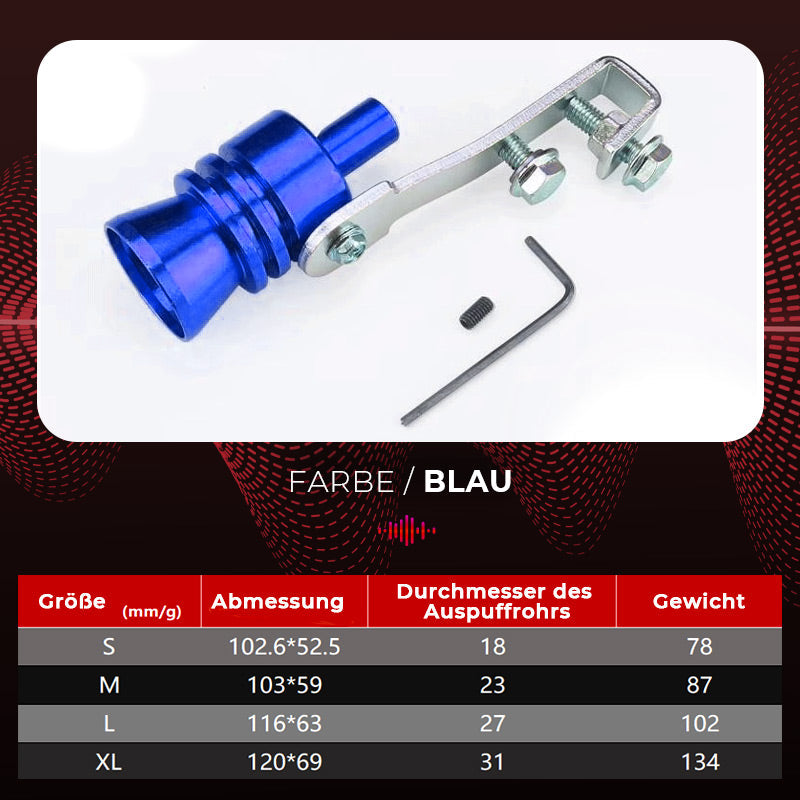 🔥Heißer Verkauf🔥Auto-Turbo-Pfeifenabgasnachahmung: Turboschallduplikator