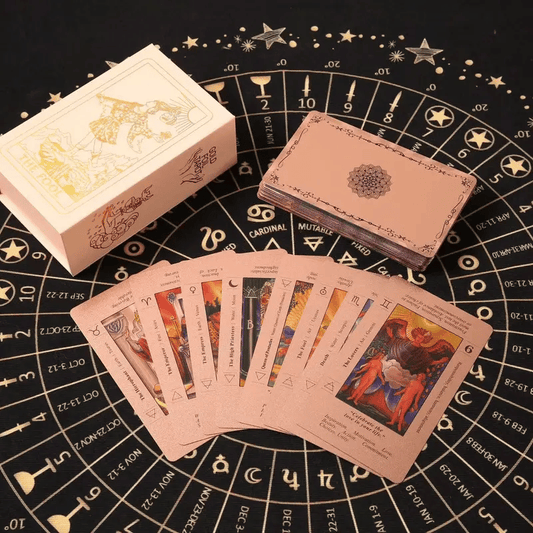 ✨ Luxuriöses Waite-Tarot-Kartenset – 78 Karten + Begleitbuch für Anfänger & Profis! ✨