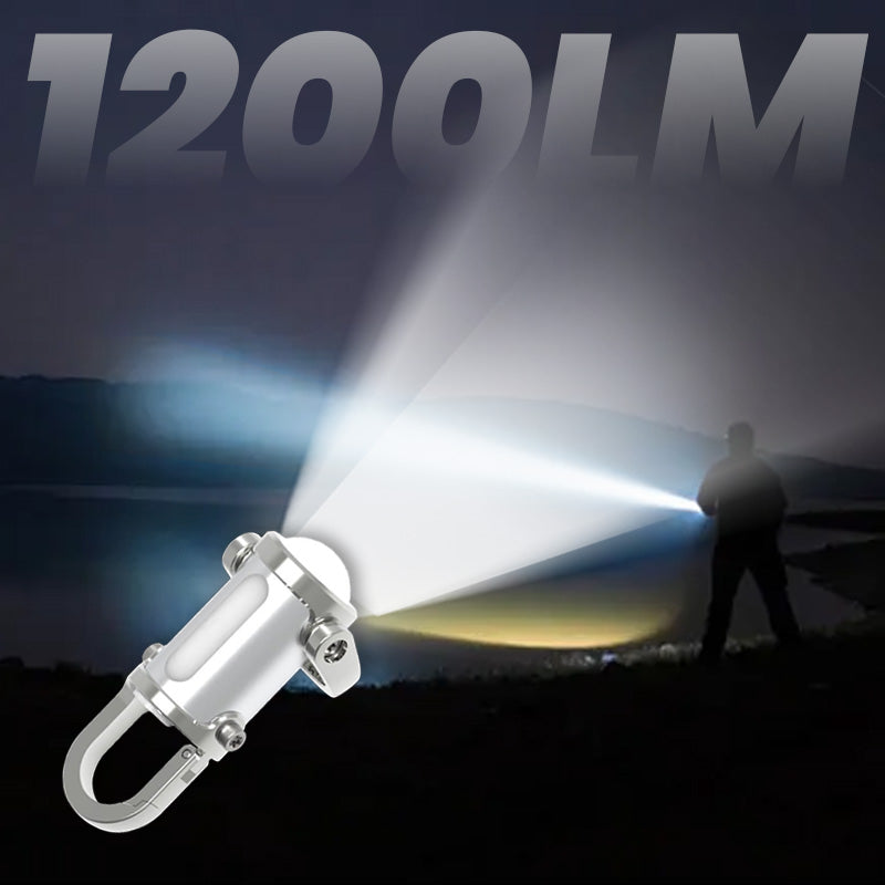 🔥Hot Sale🔥1200LM Superhelle Mini-Schlüsselanhänger-Taschenlampe Wasserdicht
