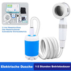 🚿✨Tragbare Campingdusche Mit Einstellbarem Durchfluss ✨Für Einfaches Und Bequemes Reinigen Im Freien!