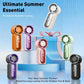 🌀Nur 14.98€ diesen Sommer!!!💨Mini-Handventilator mit LED-Anzeige –👍5-stufiger Turbo-Ventilator im Taschenformat.✨Über USB aufladbar, schnelle Kühlung für Reisen und beim Schminken. Das perfekte Geschenk.  Tragbare Kühlung