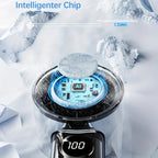 🔥 Letzter Aktionstag! 🔥 Kaltkompressen-Ventilator, transparenter Mini-Ventilator im Mecha-Stil