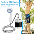 🚿✨Tragbare Campingdusche Mit Einstellbarem Durchfluss ✨Für Einfaches Und Bequemes Reinigen Im Freien!