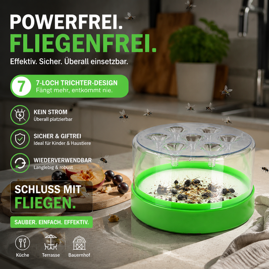 🔥 -50% Heute 🏡 Wiederverwendbare Fliegenfalle ohne Strom