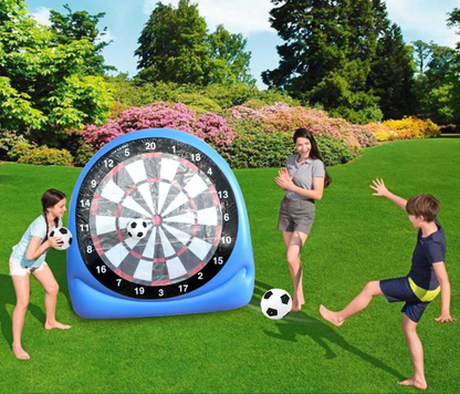 Aufblasbare Fußball-Dartscheibe – Riesig mit 2 Bällen & Pumpe | 3 Min. Aufbau