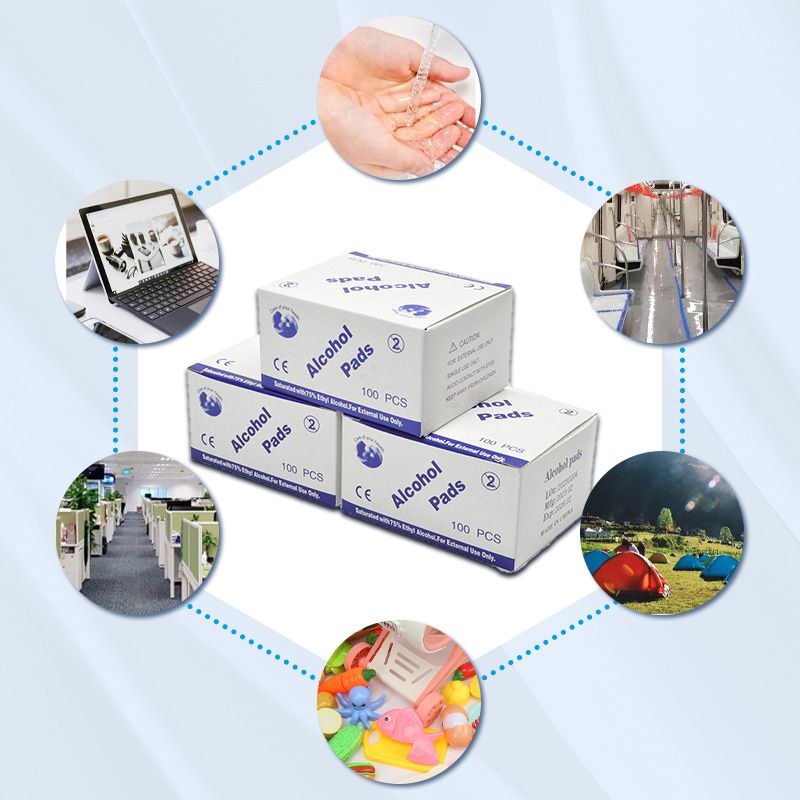 Einweg-Alkoholtupfer mit 75%igem Ethylalkohol