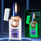 🔥2025 Neue Produktauflistung - Multifunktionales Doppelflammen-Feuerzeug mit farbigen Lichtern