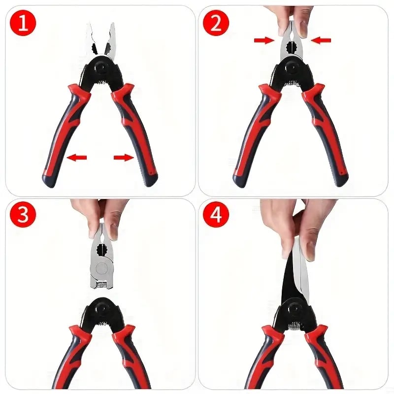 5-in-1-Zangenset, Mehrzweckzange mit austauschbarem Kopf