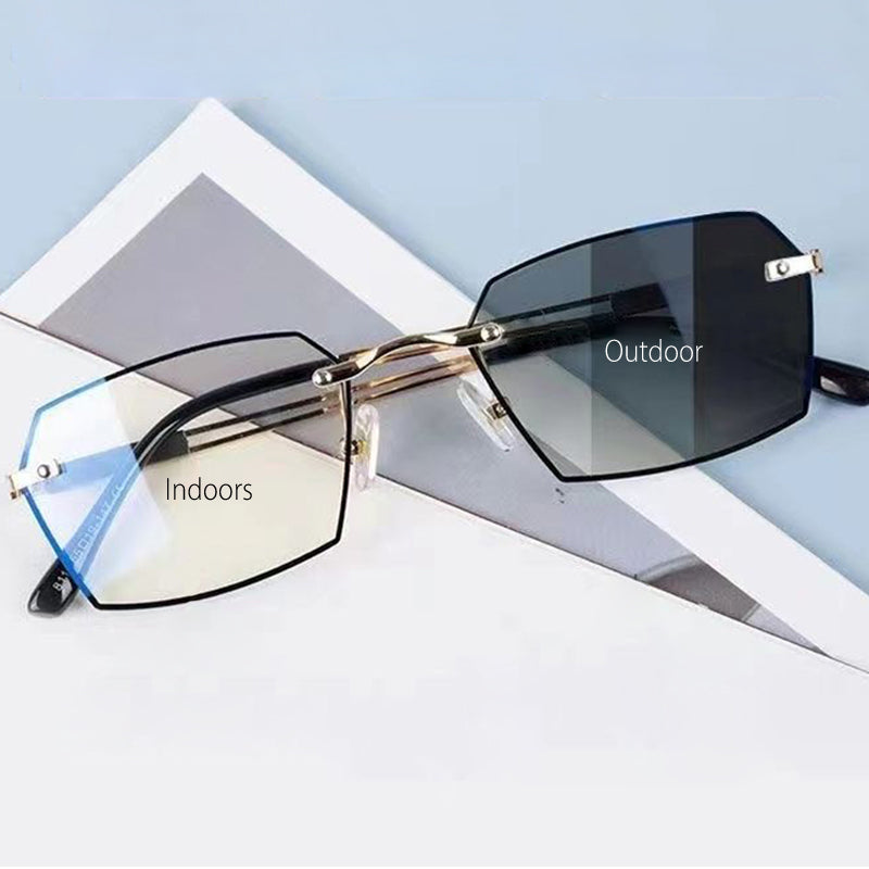 2-in-1-photochrome Lesebrille mit Blaulichtfilter