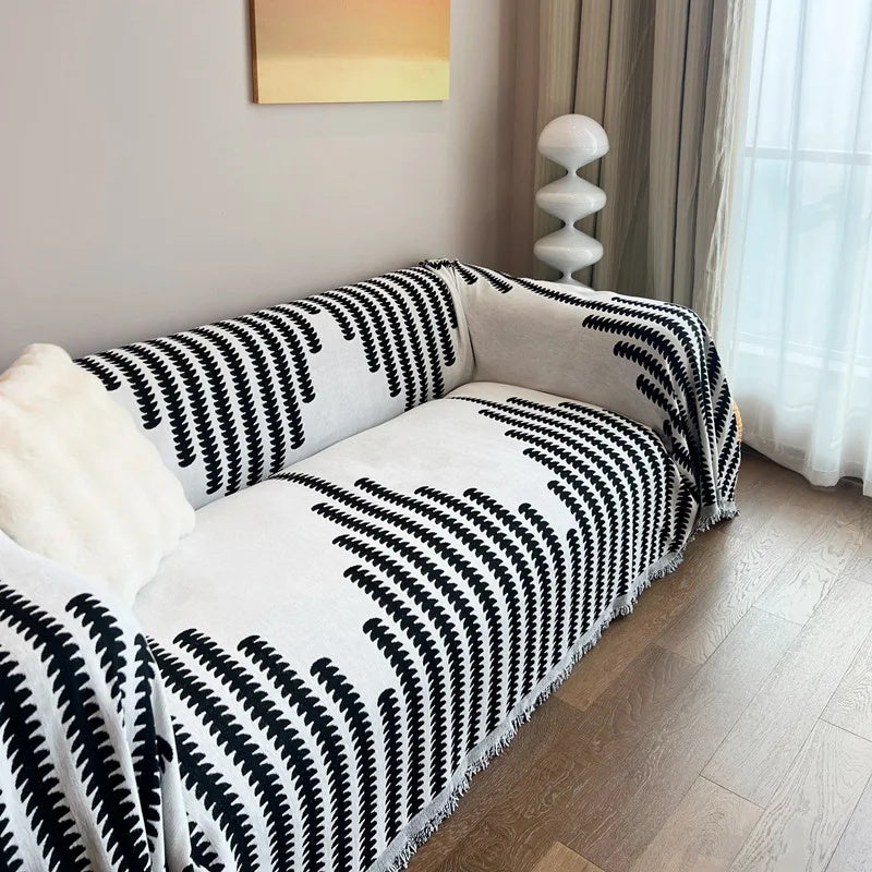 ✨ Vier-Jahreszeiten Chenille Sofaüberwurf – Rutschfest, kratzfest & stilvoll im modernen INS-Design, hochwertige Sofadecke für ein elegantes Zuhause