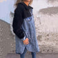 Denim Long Shirt Jacke für Frauen