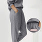 Damen 2-teilige Sweatshirts SetLangarm Half Zip Pullover Sweatshirt