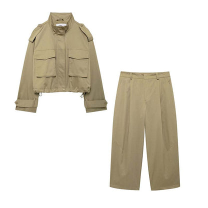 🌸Herbstschlussverkauf🌸Zeitlich begrenzt  50% Rabatt 💕Stilvolles zweiteiliges Utility-Set für Damen