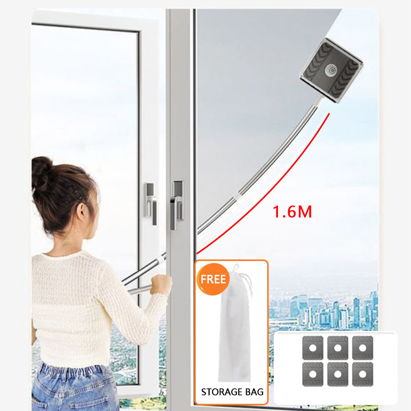 Mehrzweck-Fensterreiniger für den Haushalt mit Stiel und Schwamm