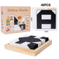 Kreatives Lernpuzzleset für Kinder in Schwarz und Weiß