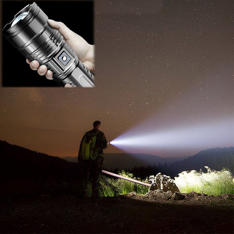 🔥 Heißer Verkauf 🔥 Multifunktionale weiße Laser Teleskop Zoom Tactical Taschenlampe