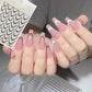 Minimalistische Gradient 3D Arc-Moon Nail Art Aufkleber