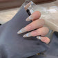 Minimalistische Gradient 3D Arc-Moon Nail Art Aufkleber