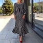 👗Schickes, elegantes Polka Dot-Kleid mit langen Ärmeln für Damen