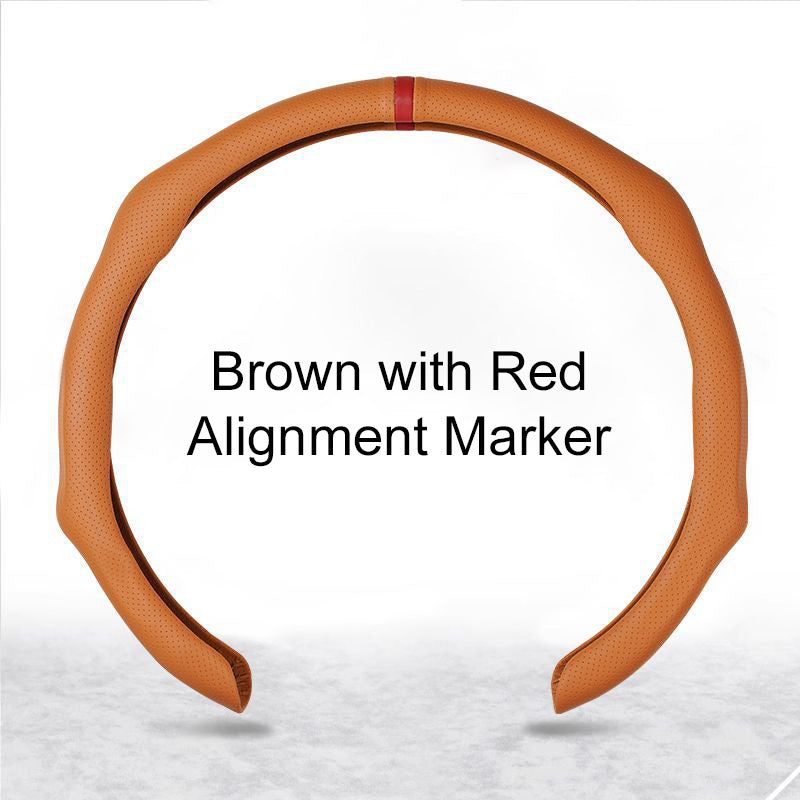 Atmungsaktive, rutschfeste, ultradünne Lenkradabdeckung🚗