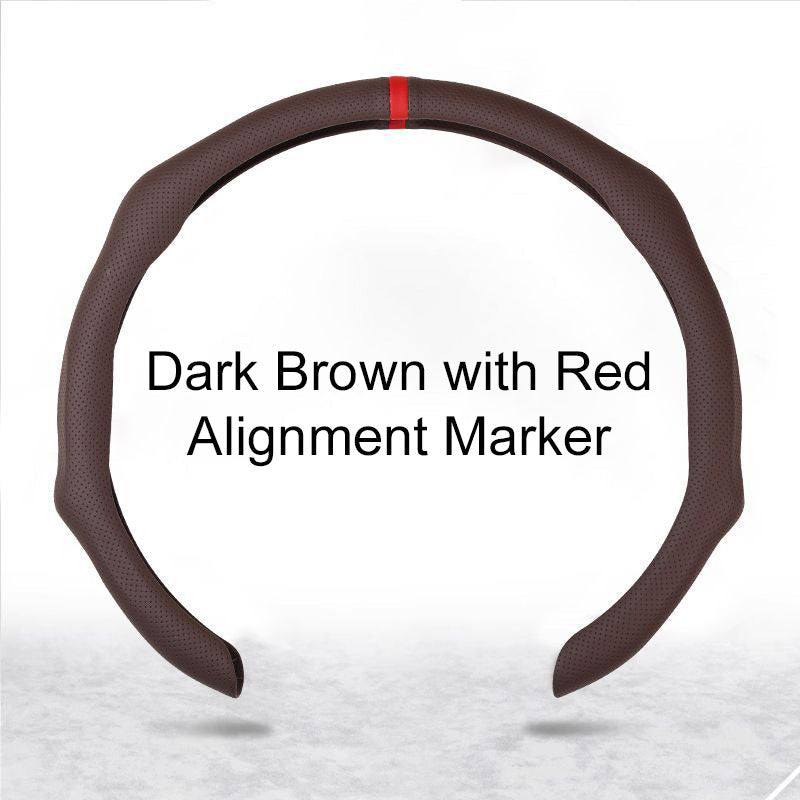 Atmungsaktive, rutschfeste, ultradünne Lenkradabdeckung🚗