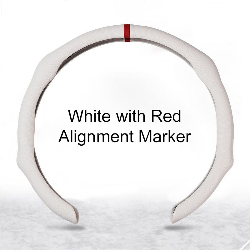 Atmungsaktive, rutschfeste, ultradünne Lenkradabdeckung🚗