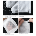 Wiederverwendbare Schuhaufbewahrungsbeutel mit Zugband