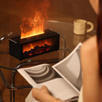 🔥 50 % RABATT 💦 Luftbefeuchter mit Kaminfeuer-Effekt – 7 LED-Farben und Fernbedienung, beruhigende Atmosphäre für Zuhause/Büro 🌙📦