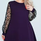 💖👗Patchwork-Kleid mit Rundhalsausschnitt für Damen