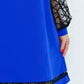 💖👗Patchwork-Kleid mit Rundhalsausschnitt für Damen