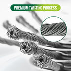 🔥Fadentrimmer-Ersatzkopf，Grasschneidekopf aus Stahldraht