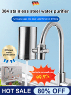 🔥Installationsfreier Edelstahl-Haushaltswasserhahn-Wasserreiniger