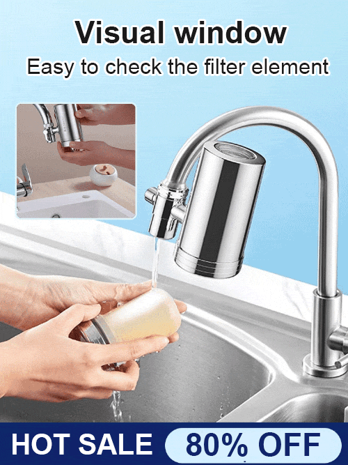 🔥Installationsfreier Edelstahl-Haushaltswasserhahn-Wasserreiniger