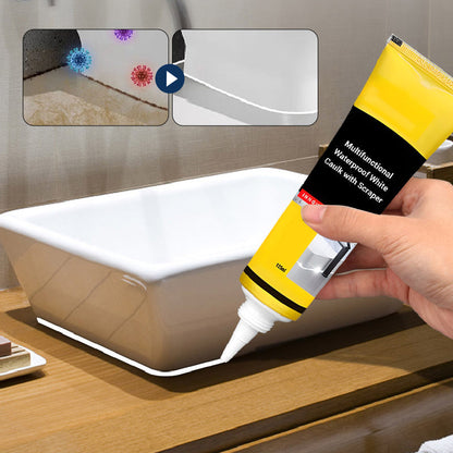 🔥💦💥Multifunktionale wasserdichte weiße Dichtungsmasse mit Schaber