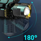 🔥 Nur für kurze Zeit – 50 % Rabatt! 💡Wasserdichte,wiederaufladbare Outdoor-Stirnlampe mit Stirnband