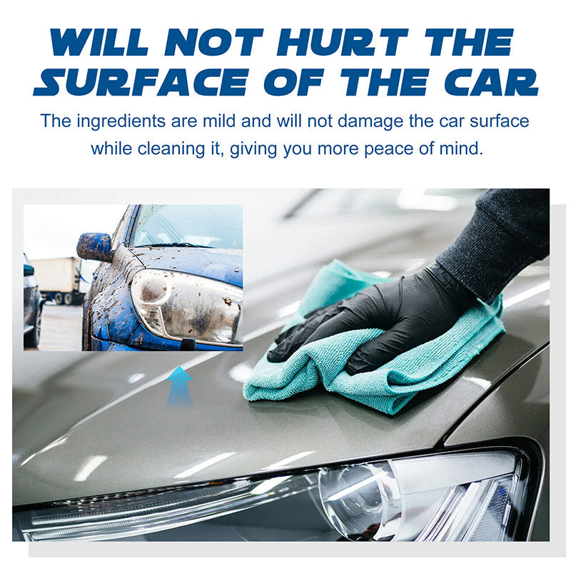 🔥2025 Neuerscheinung🔥 Sanftes und dennoch wirksames Autoreinigungsspray, komplett mit Schwamm und Tuch🔥🔥