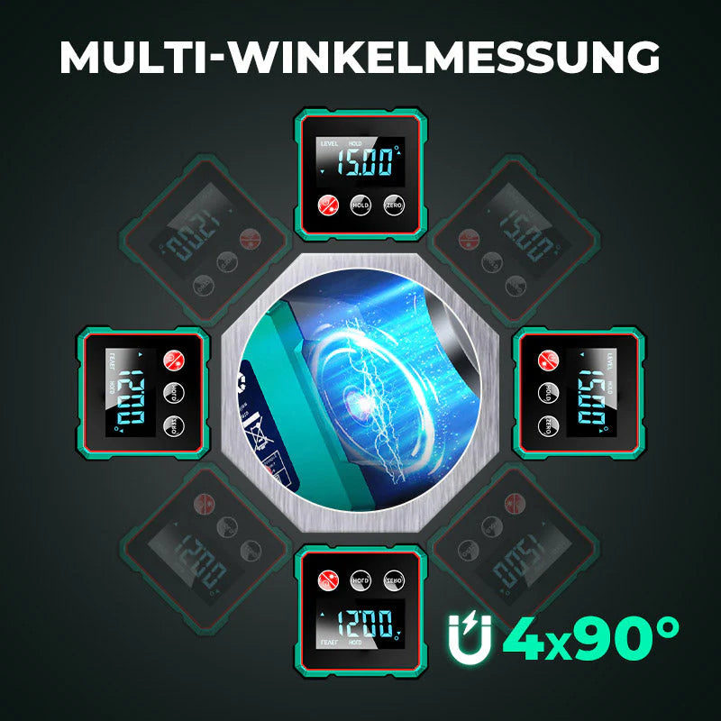 Magnetischer digitaler Winkelmesser mit elektronischem Laser