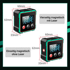 Magnetischer digitaler Winkelmesser mit elektronischem Laser