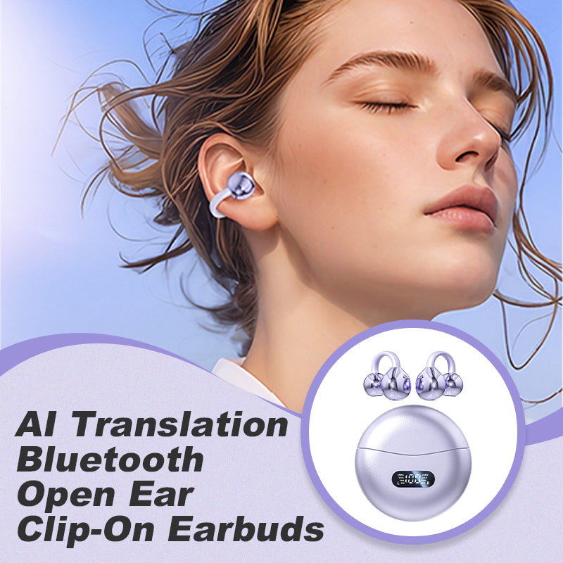🎧AI-Übersetzung Bluetooth Offene Ohr-Clip-On-Ohrhörer