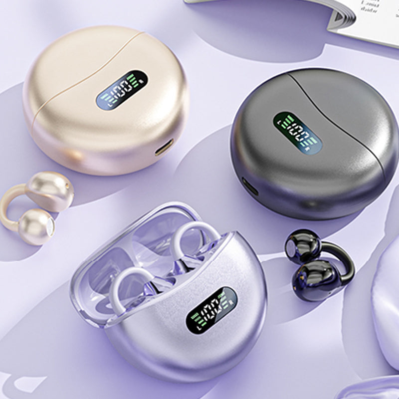 🎧AI-Übersetzung Bluetooth Offene Ohr-Clip-On-Ohrhörer