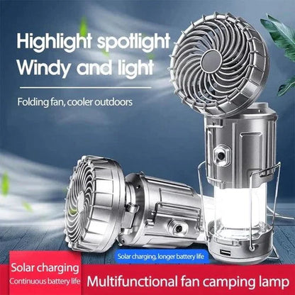 🔥2025 Heißer Verkauf🔥 Tragbare LED-Camping-Laterne mit Ventilator